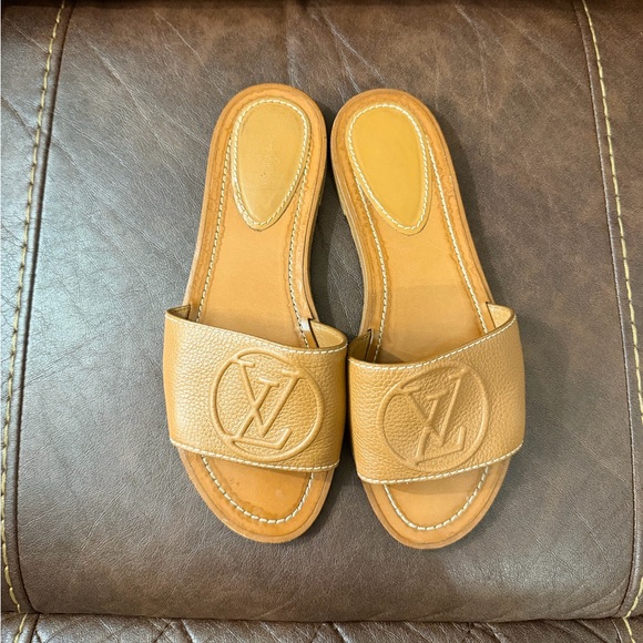 Louis Vuitton Lock It Flat Mule Sandals